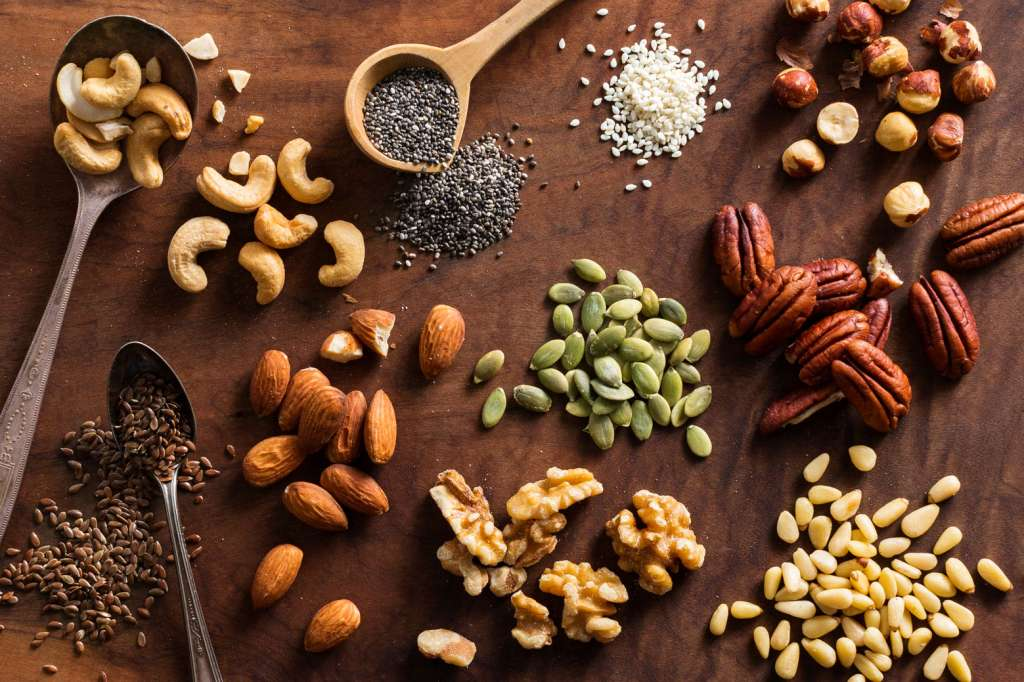 6. Nuts & Seeds (Almonds, Chia, Flax, Pumpkin) 