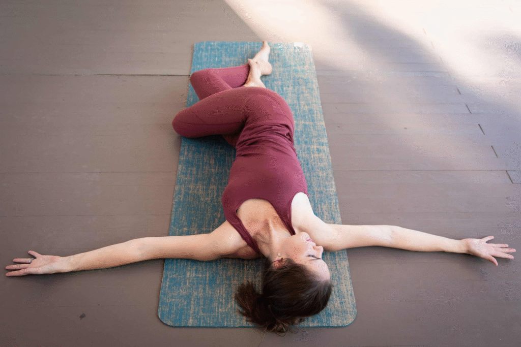 Supta Matsyendrasana (Reclining Spinal Twist)