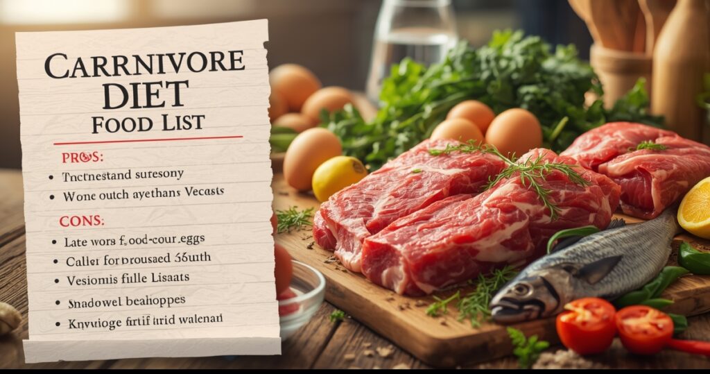 The Carnivore Diet Food List