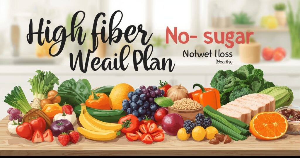 7-Day High-Fiber No-Sugar Meal Plan for Weight Loss