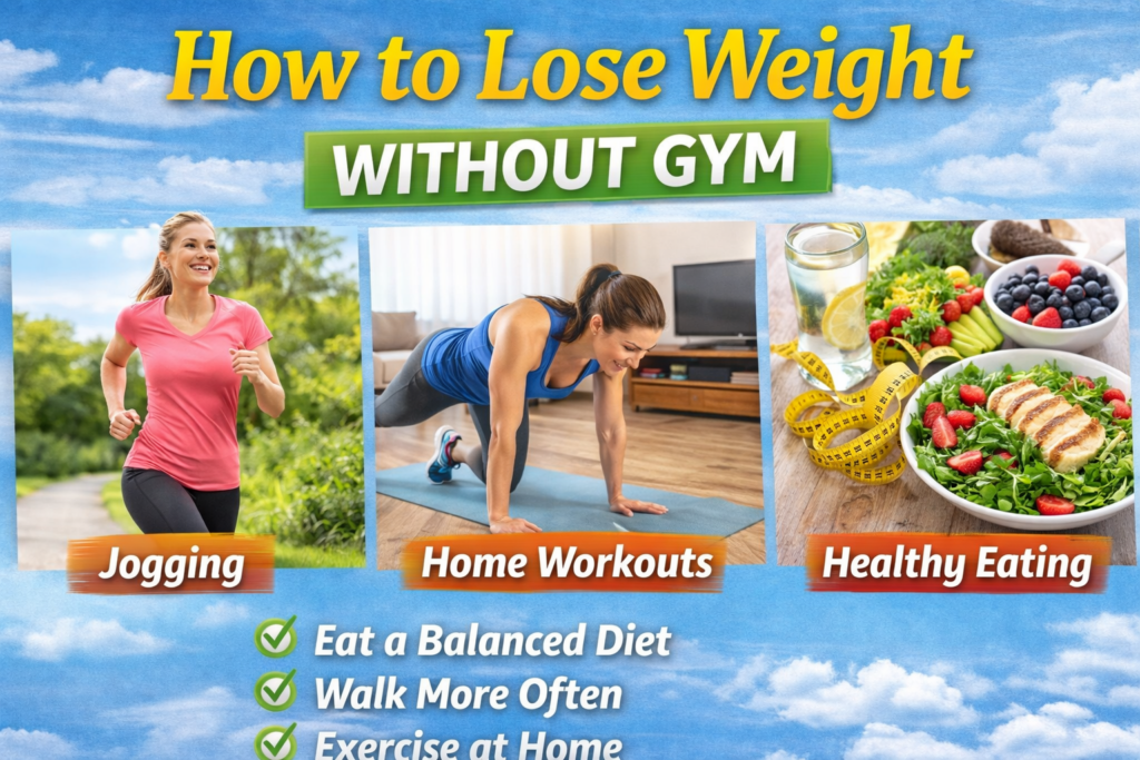 how to lose weight naturally without gym showing person walking with scale and 10 proven methods for home weight loss