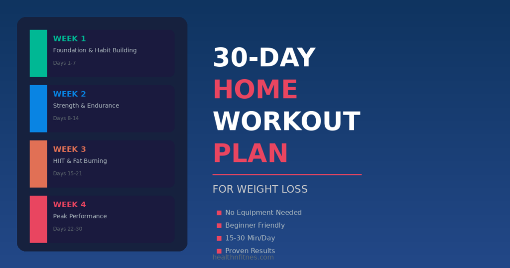 30-Day Home Workout Plan for Weight Loss
